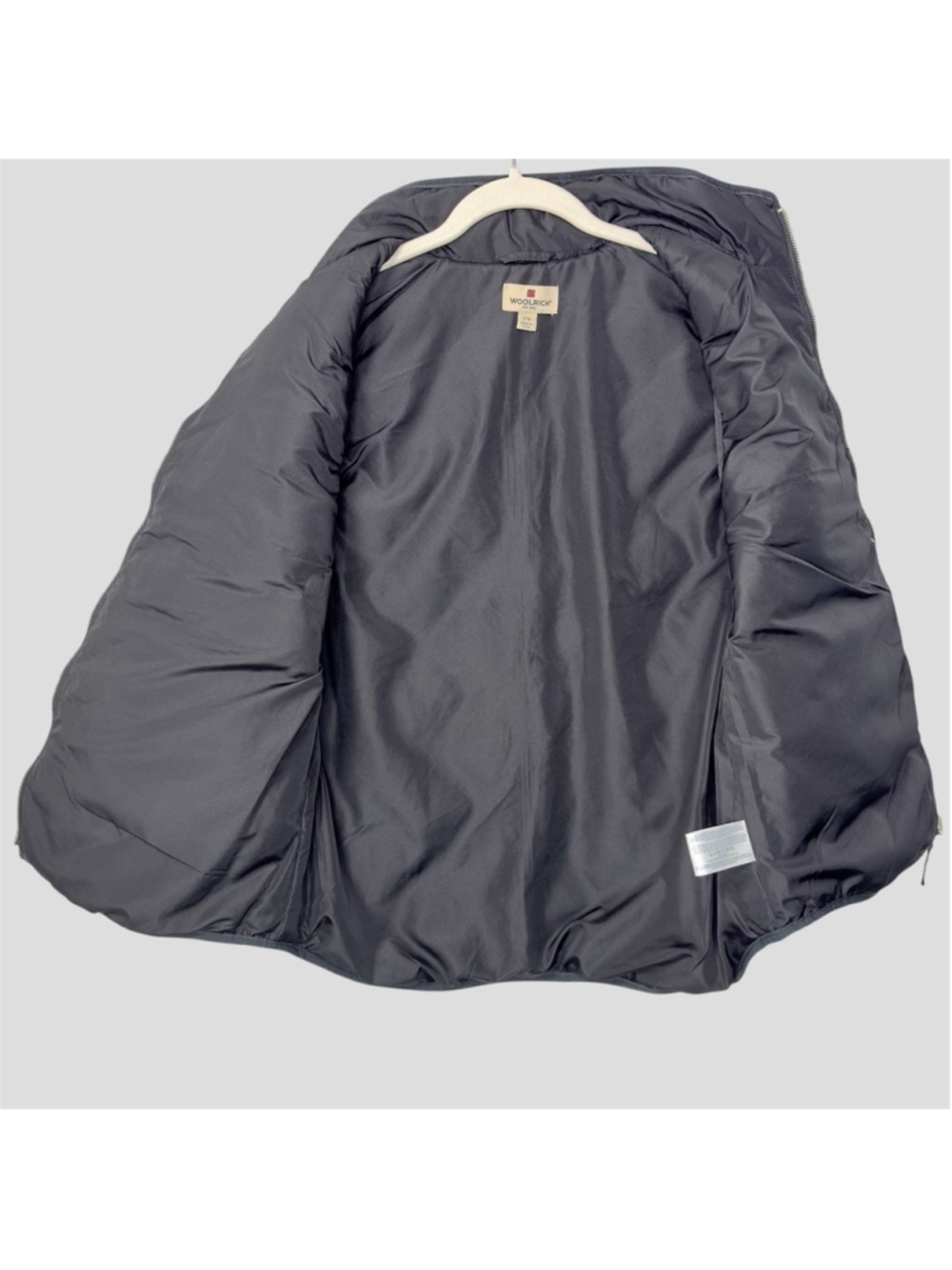 90s Woolrich Black Diamond Quilted Down Equestrian Vest Women's L Fits M - Picture 6 of 11